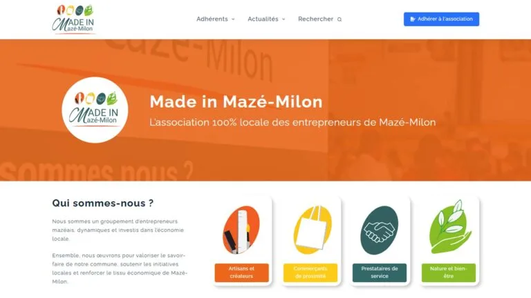 Site internet made in mazé milon