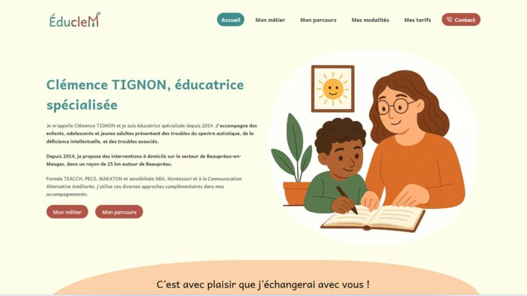 site internet éducateur spécialisé