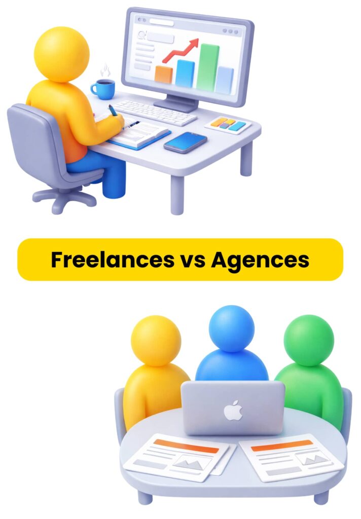 Prix consultant web marketing : agence vs freelance